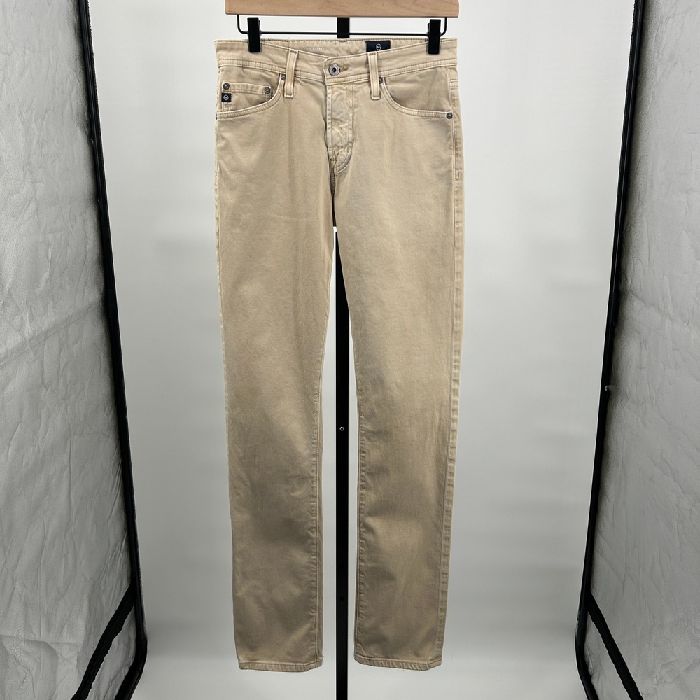 AG Adriano Goldschmied The Everett Slim Straight Pants Tan 28x34